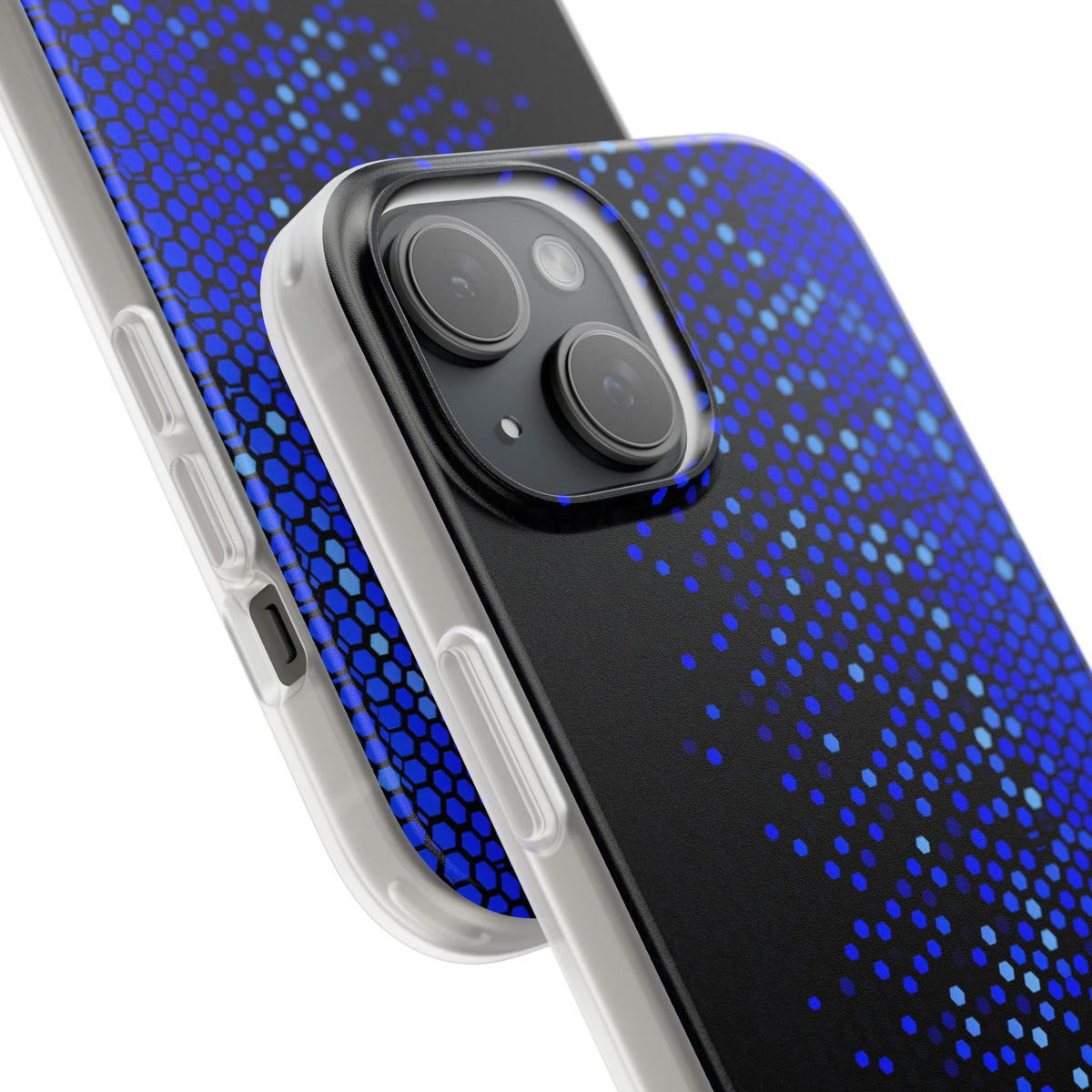 Cobalt Hex Dispersion · Lite Phone Case for iPhone ·  Blue