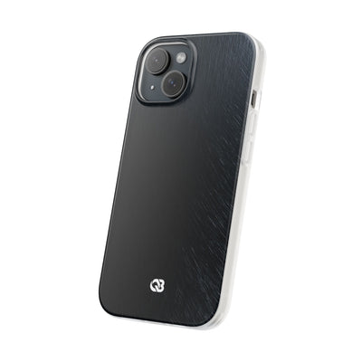 Black Lite Phone Case for iPhone - Midnight Brushed Grain