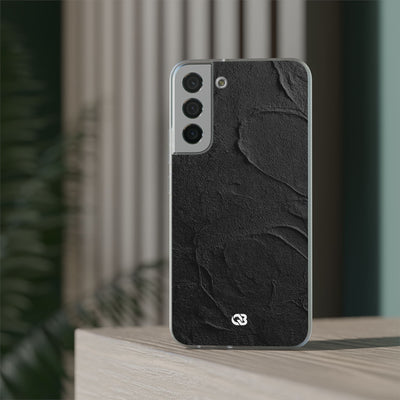 Obsidian Stucco Relief · Lite Phone Case for Samsung · Black