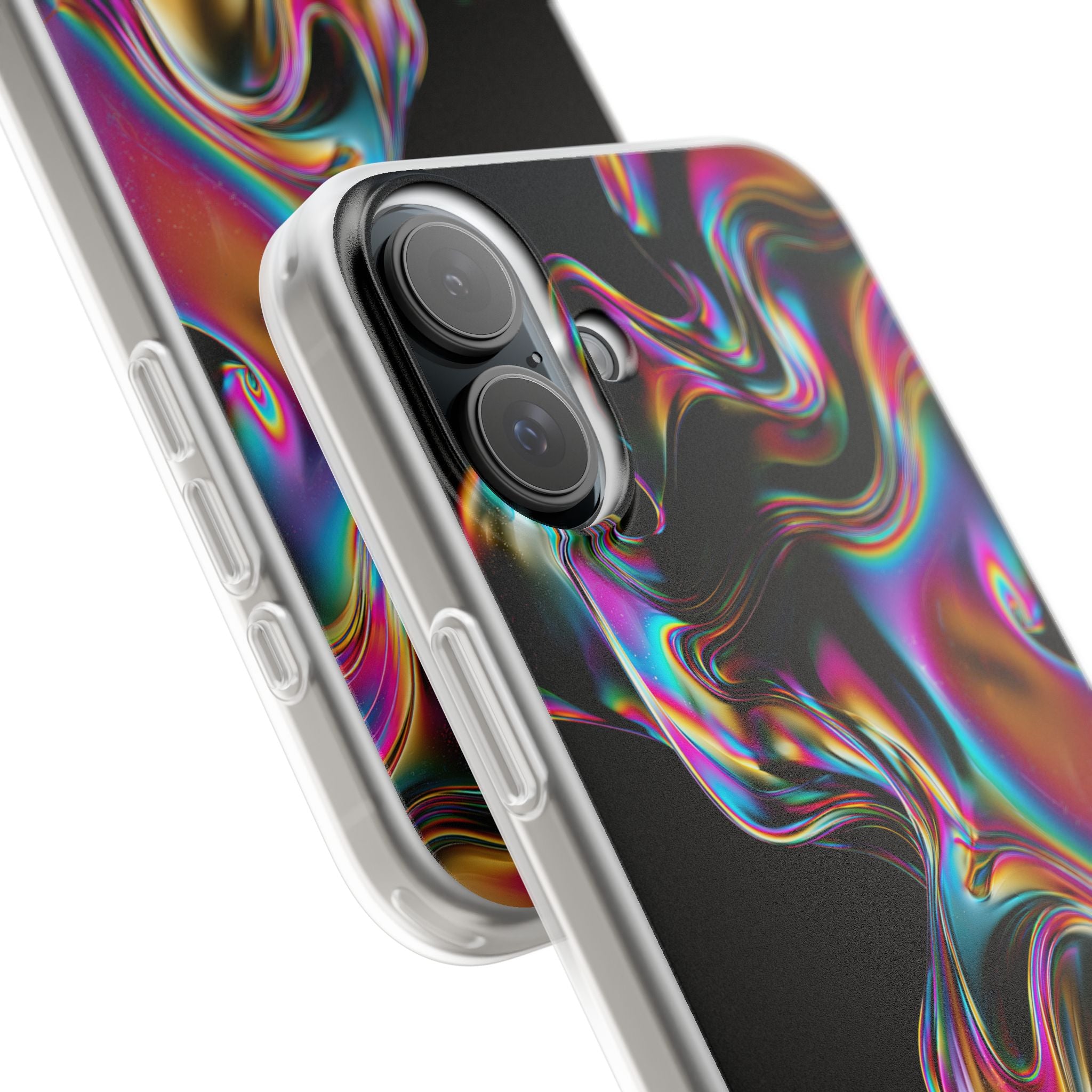Purple Lite Phone Case for iPhone - Liquid Neon Chrome