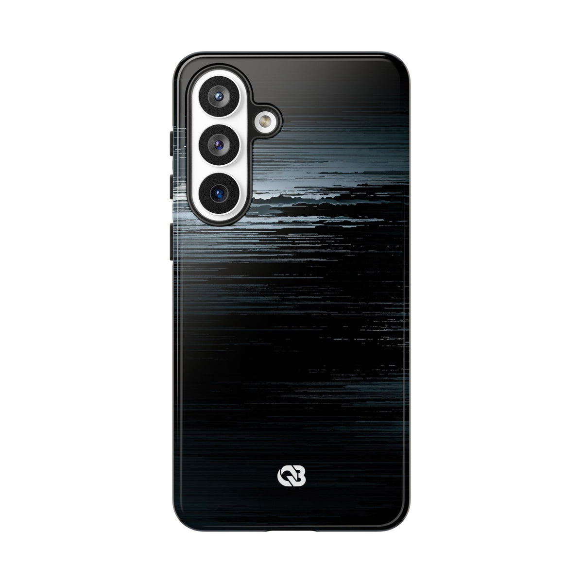 Black Tough Phone Case for Samsung - Frozen Signal Glitch