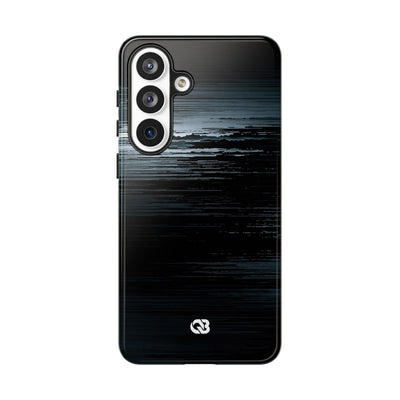 Black Tough Phone Case for Samsung - Frozen Signal Glitch