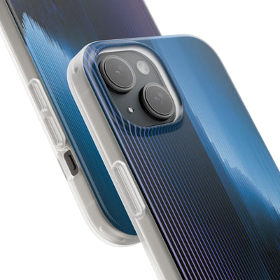Blue Lite Phone Case for iPhone - Indigo Distortion Wave