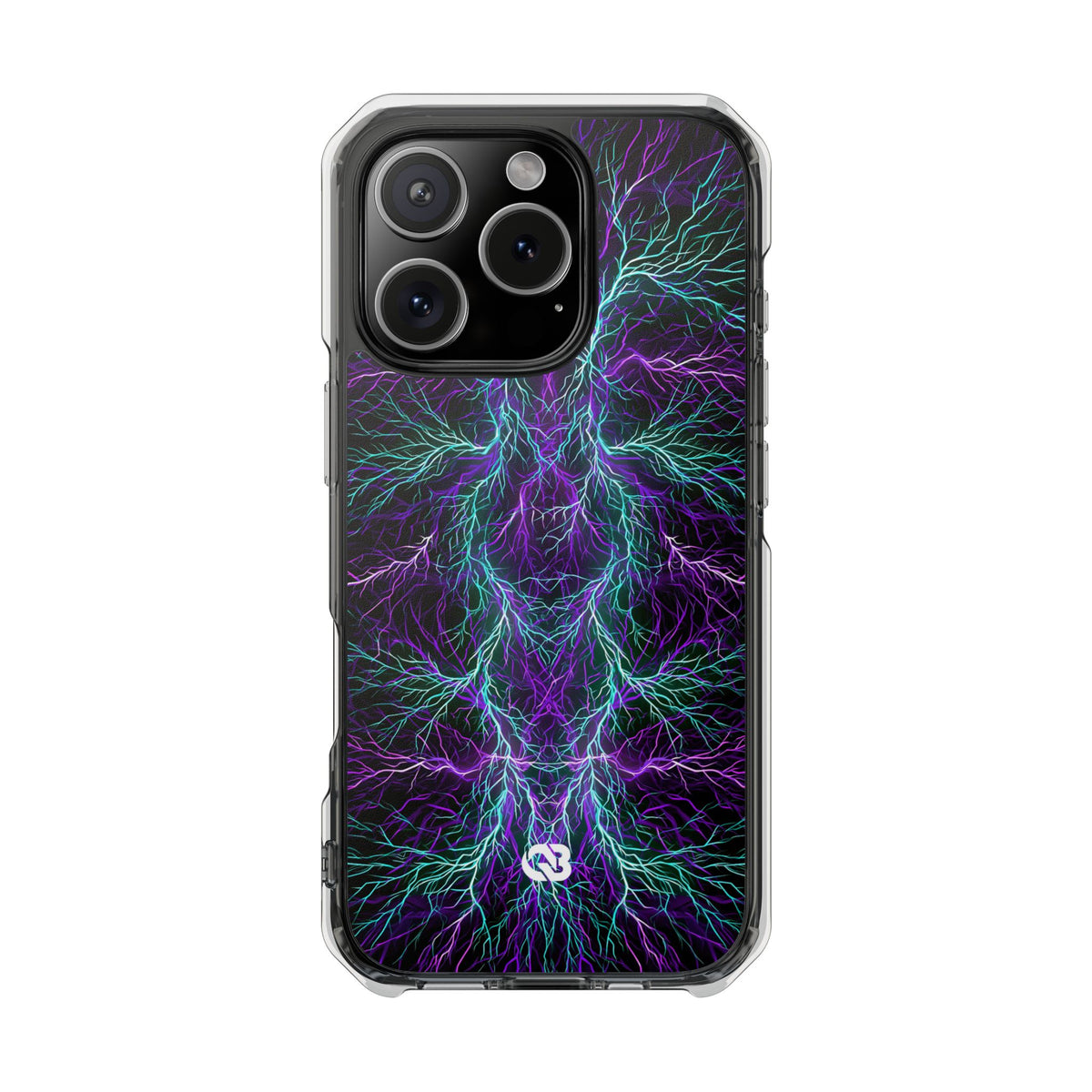 Electric Plasma Arbor · Clear Impact Magnetic Phone Case for iPhone · Purple
