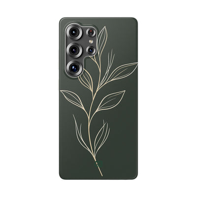 Green Lite Phone Case for Samsung - Deep Moss Willow