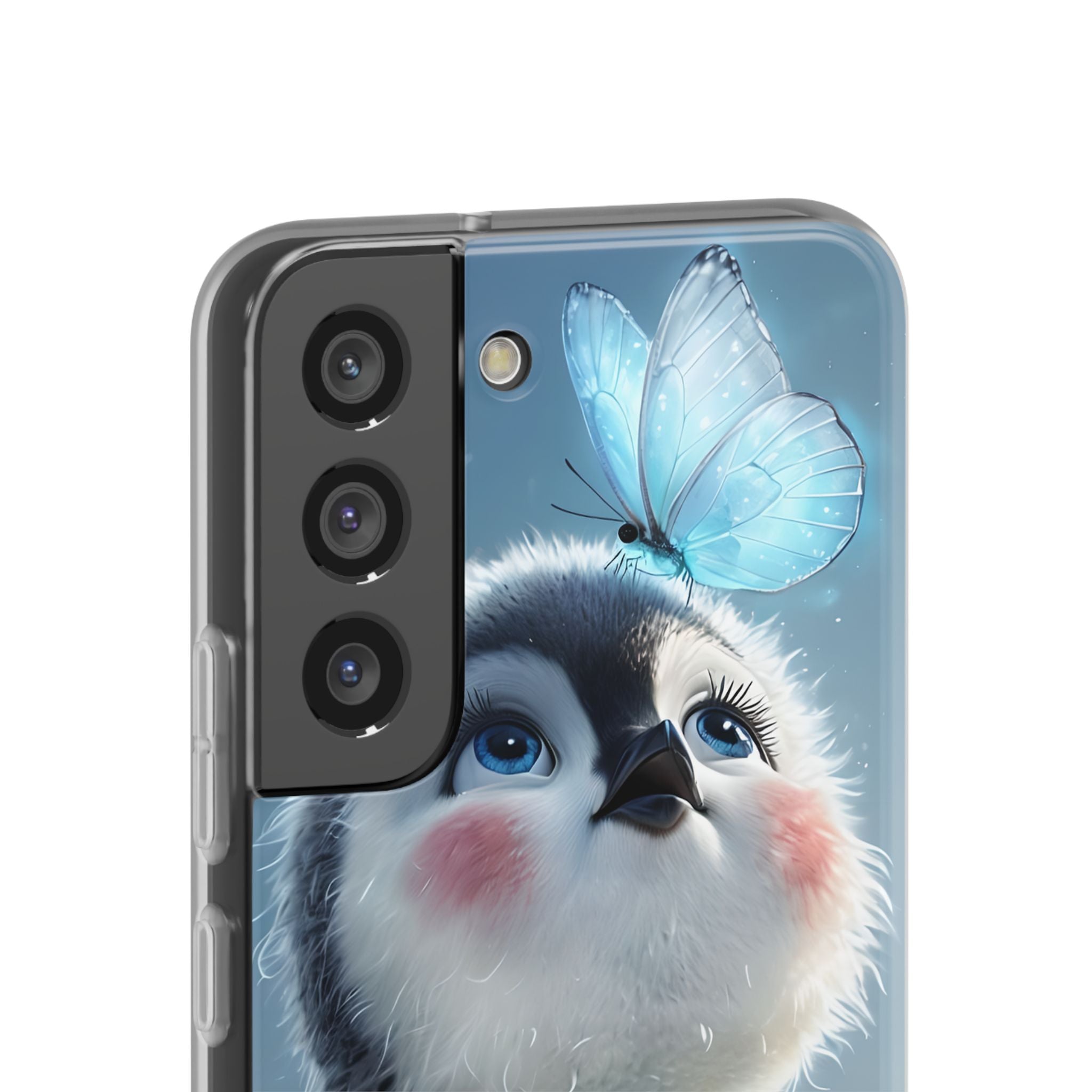 Frosty Penguin Glow · Soft Phone Case for Samsung