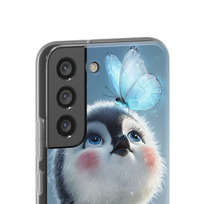 Frosty Penguin Glow · Soft Phone Case for Samsung
