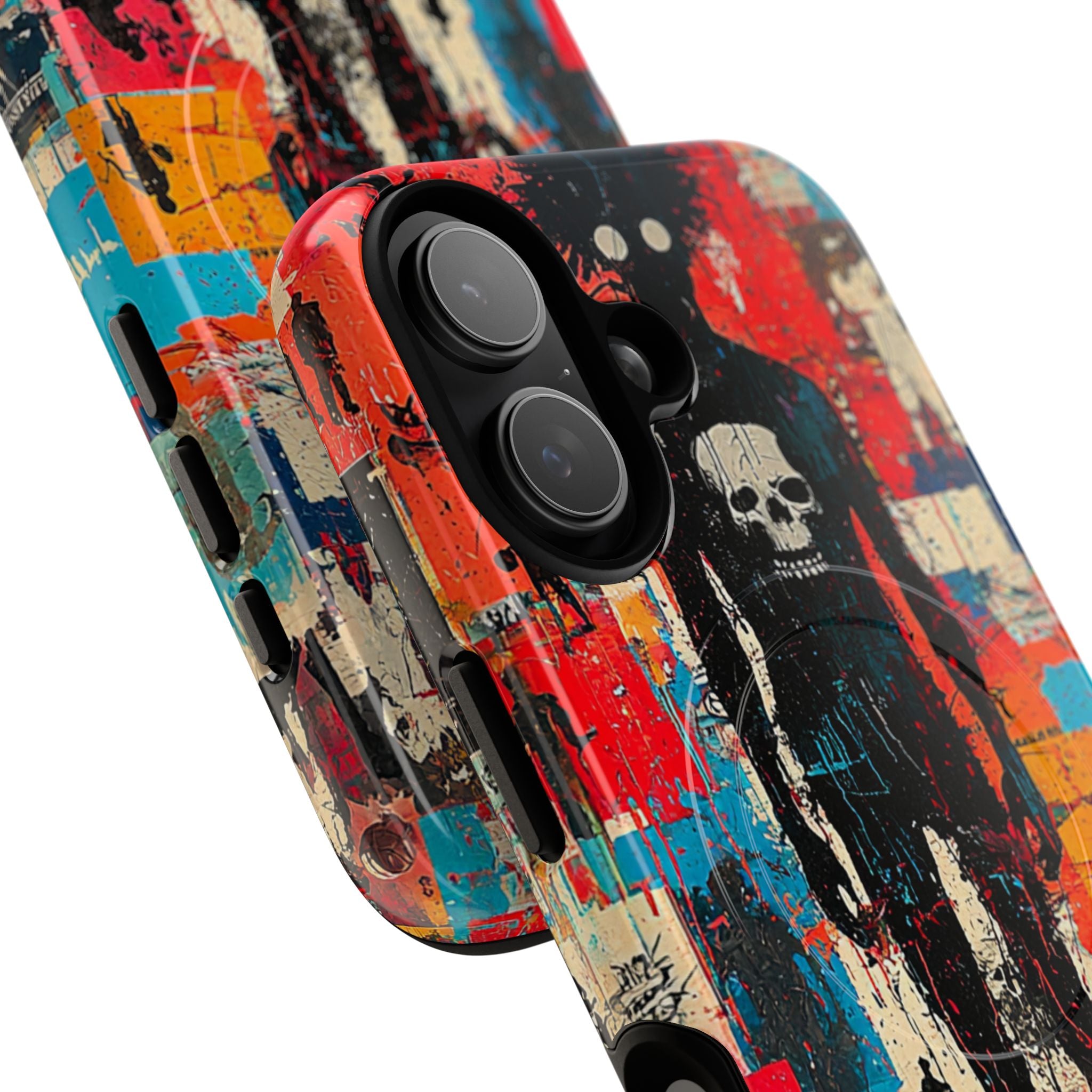 Spiky Skull Silhouette iPhone 17 Case - Tough+ - CASE•BOB