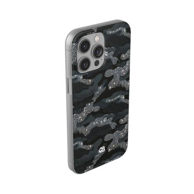 Glitter Shadow Camo · Lite Phone Case for iPhone ·  Black