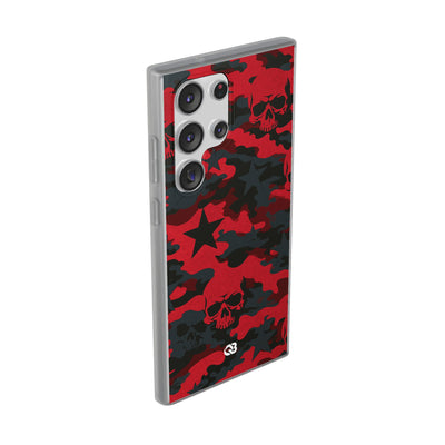 Crimson Skull Camo · Lite Phone Case for Samsung · Red