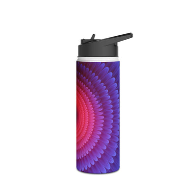 Radial Spectrum Bloom · Insulated Water Bottle · Blue