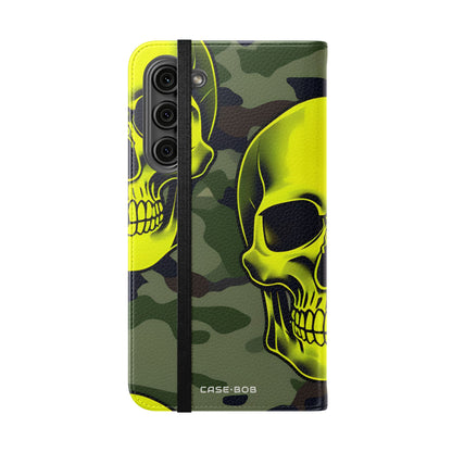 Neon Skull Camo - Samsung S23+ Case - Wallet