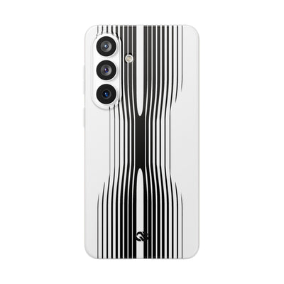 White Lite Phone Case for Samsung - Kinetic Mono Distortion