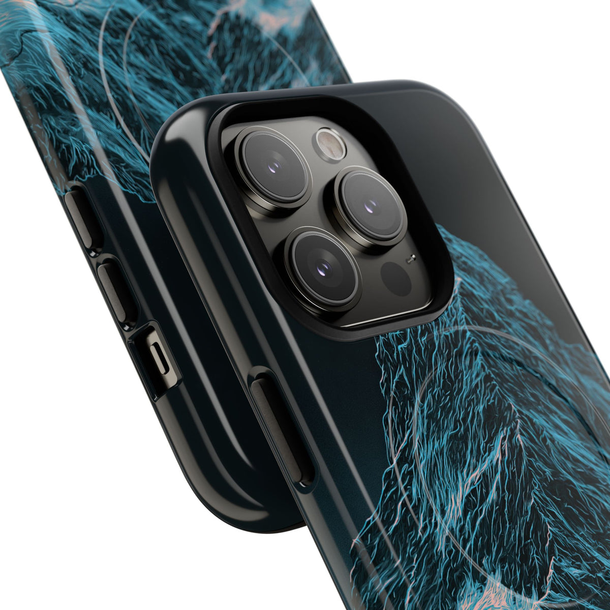 Glacial Alpine Peak · Tough 2.0 Magnetic Phone Case for iPhone · Blue