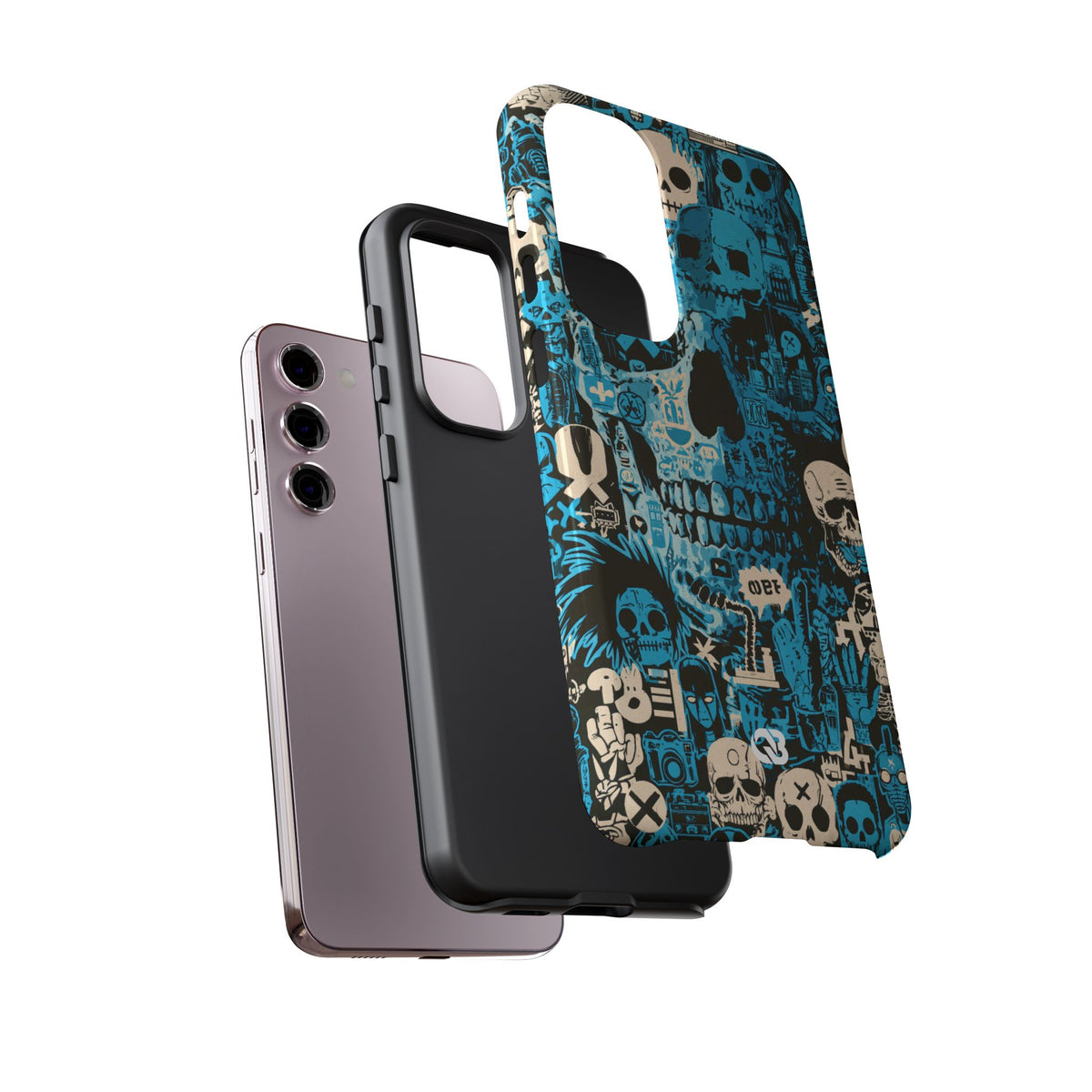 Electric Skull Graffiti · Tough Phone Case for Samsung · Blue
