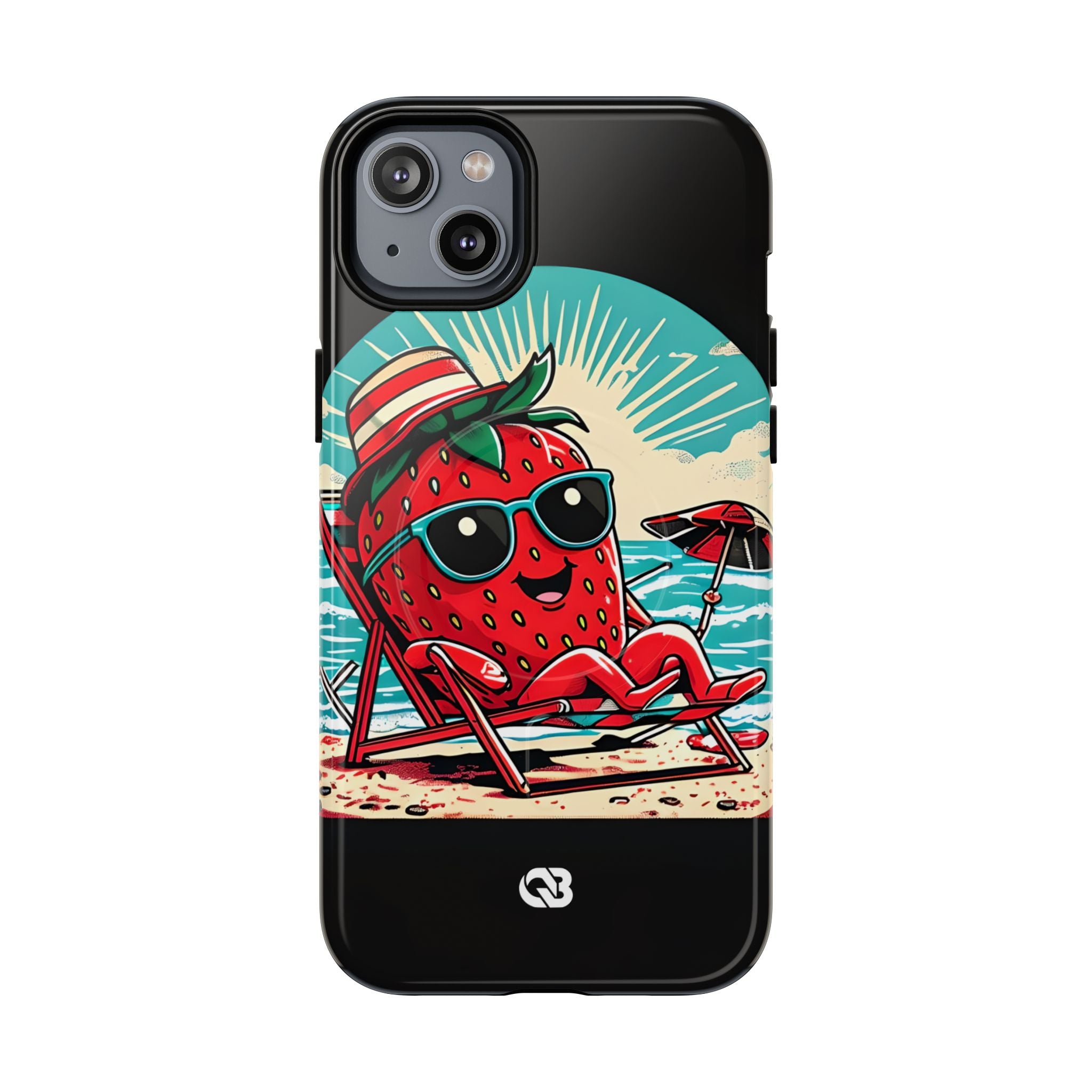 Retro Coastal Berry · Tough+ Hoesje voor iPhone · Magsafe