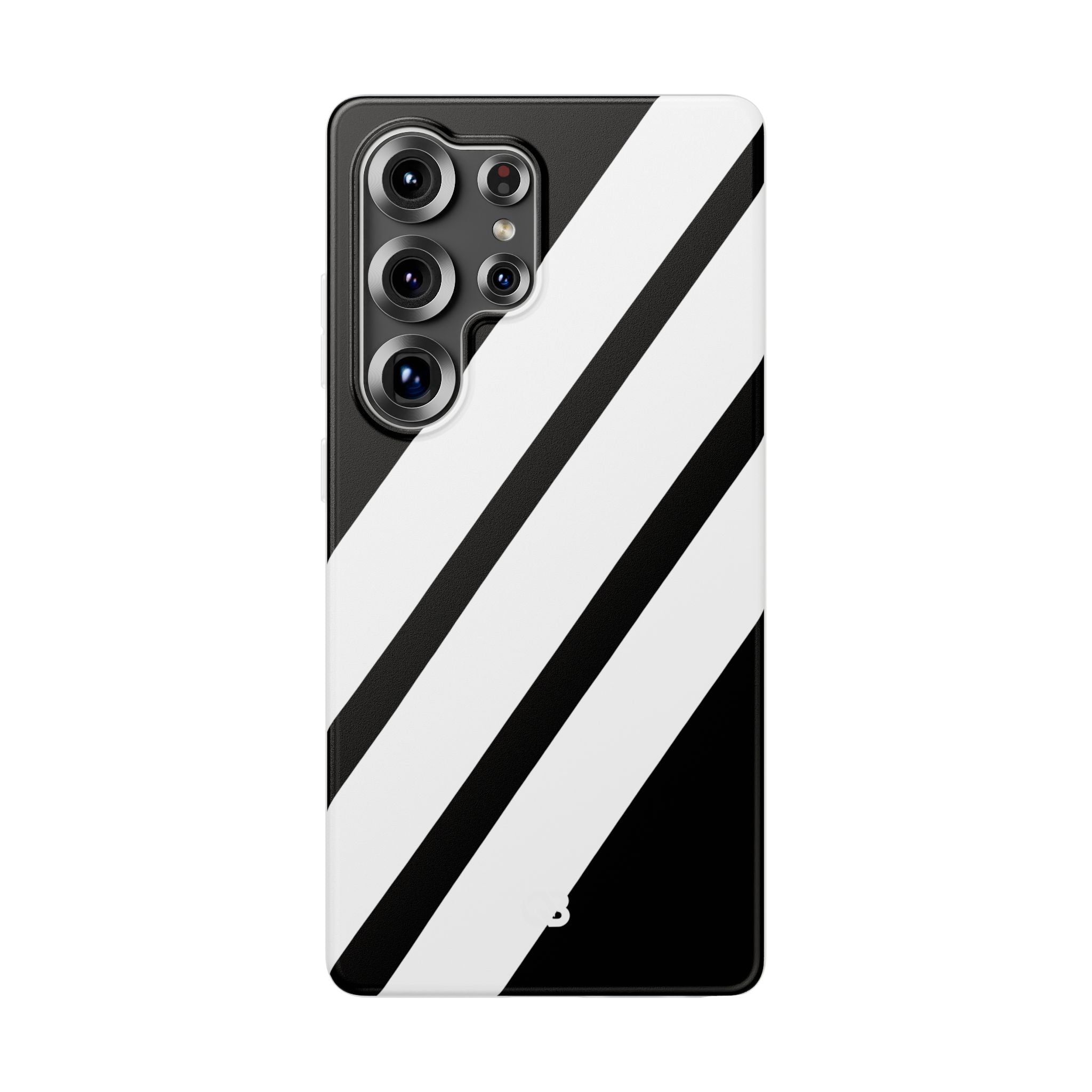 Obsidian White Bars · Soft Phone Case for Samsung