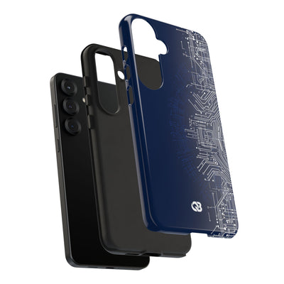 Blue Tough Phone Case for Samsung - Cobalt Circuit Logic