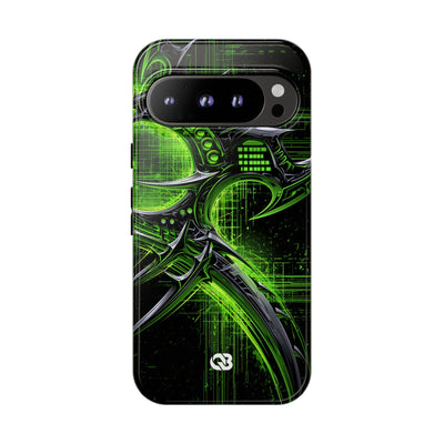 Cyber Sigil Grid · Tough Phone Case for Pixel ·  Green