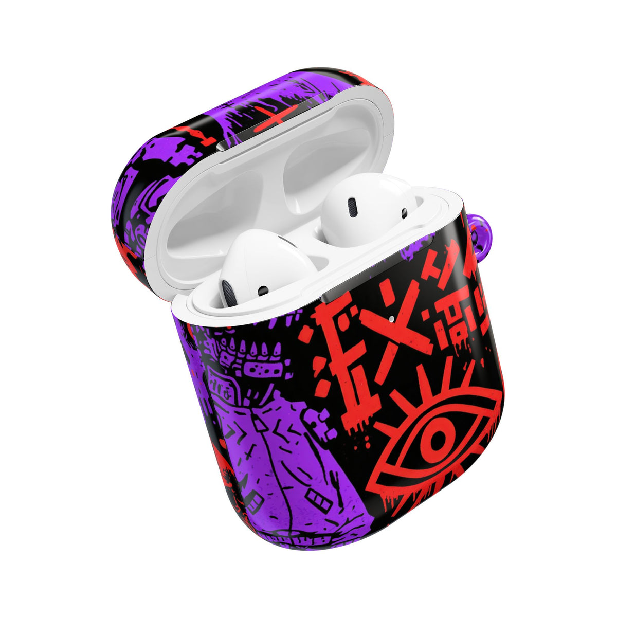 Underground Cyber Glyphs · Hard Case for AirPods & AirPods Pro · Black