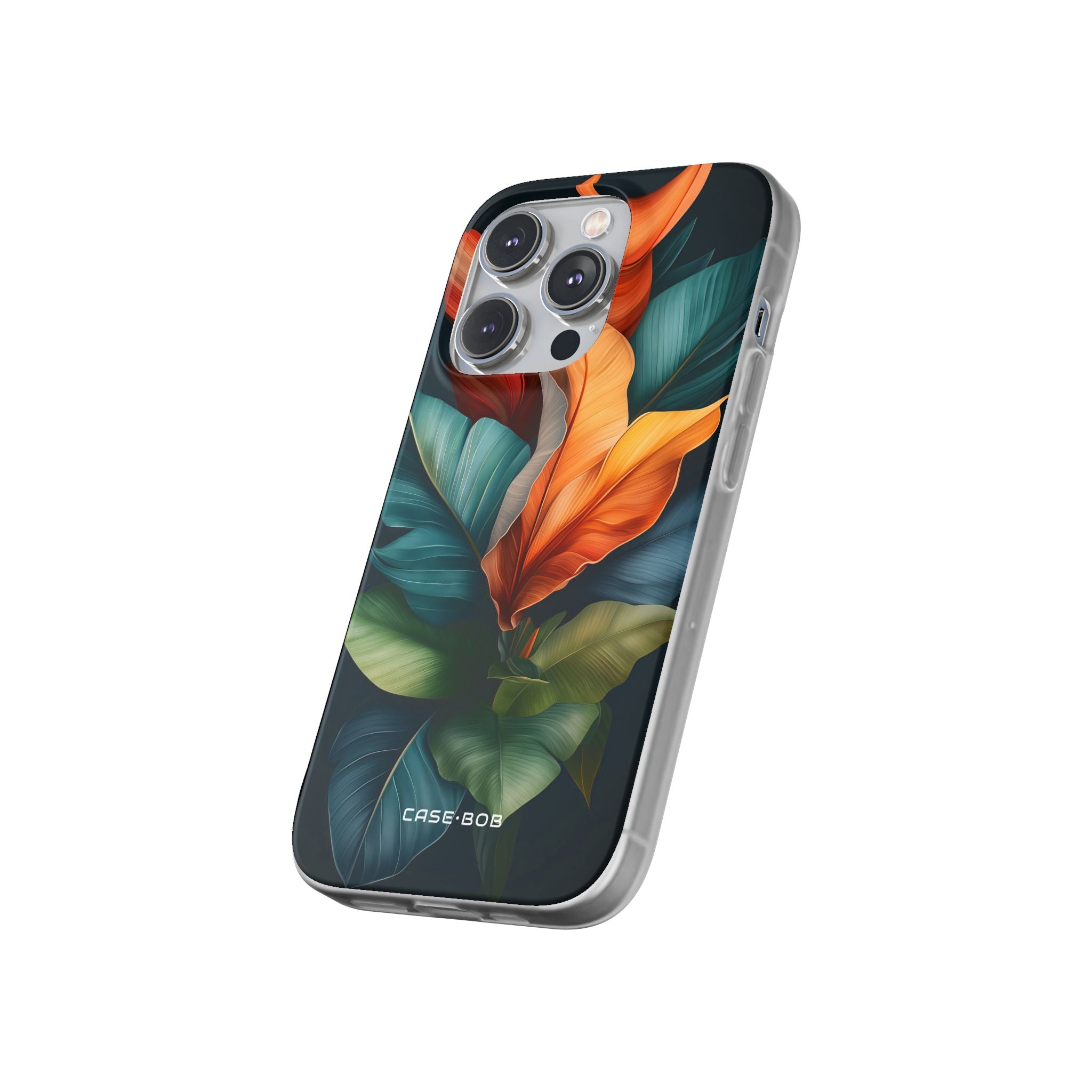 Tropisk Bladeudbrud iPhone 14 Pro Cover - Blød