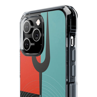 Teal Impact MagSafe Phone Case for iPhone - Sonic Static Split