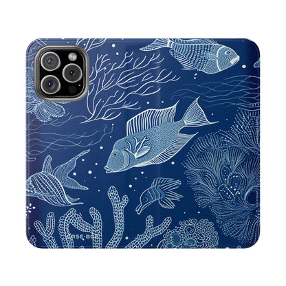 Blue Scale Reef - iPhone 16 Max Case - Wallet