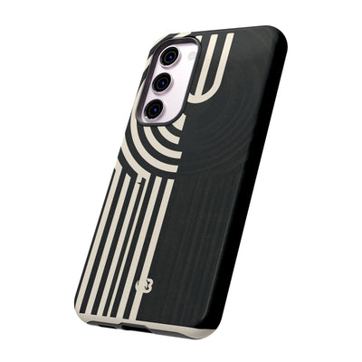 Beige Tough Phone Case for Samsung - Monolith Ivory Signal