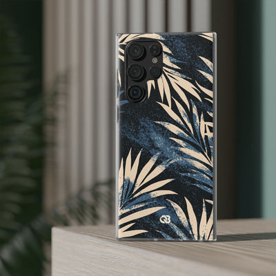 Blue Lite Phone Case for Samsung - Midnight Indigo Palm