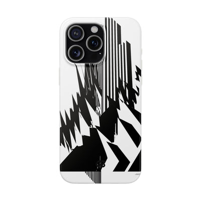 White Lite Phone Case for iPhone - Shattered Vector Spire