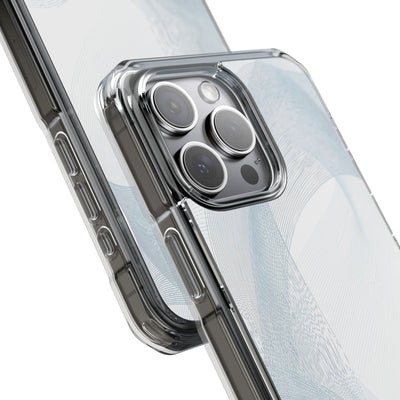 White Impact MagSafe Phone Case for iPhone - Arctic Line Current