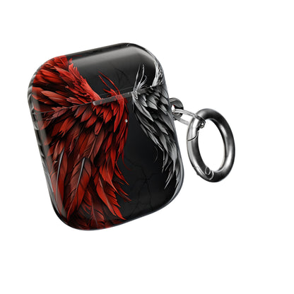 Crimson Silver Wings - AirPods Case