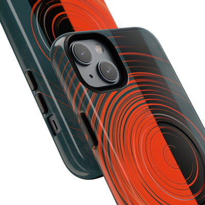 Teal Tough 2.0 Magsafe Phone Case for iPhone - Burnt Slate Radial