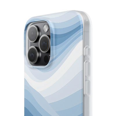 Blue Lite Phone Case for iPhone - Glacial Indigo Flow