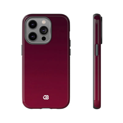 Red Tough Phone Case for iPhone - Deep Sangria Gradient