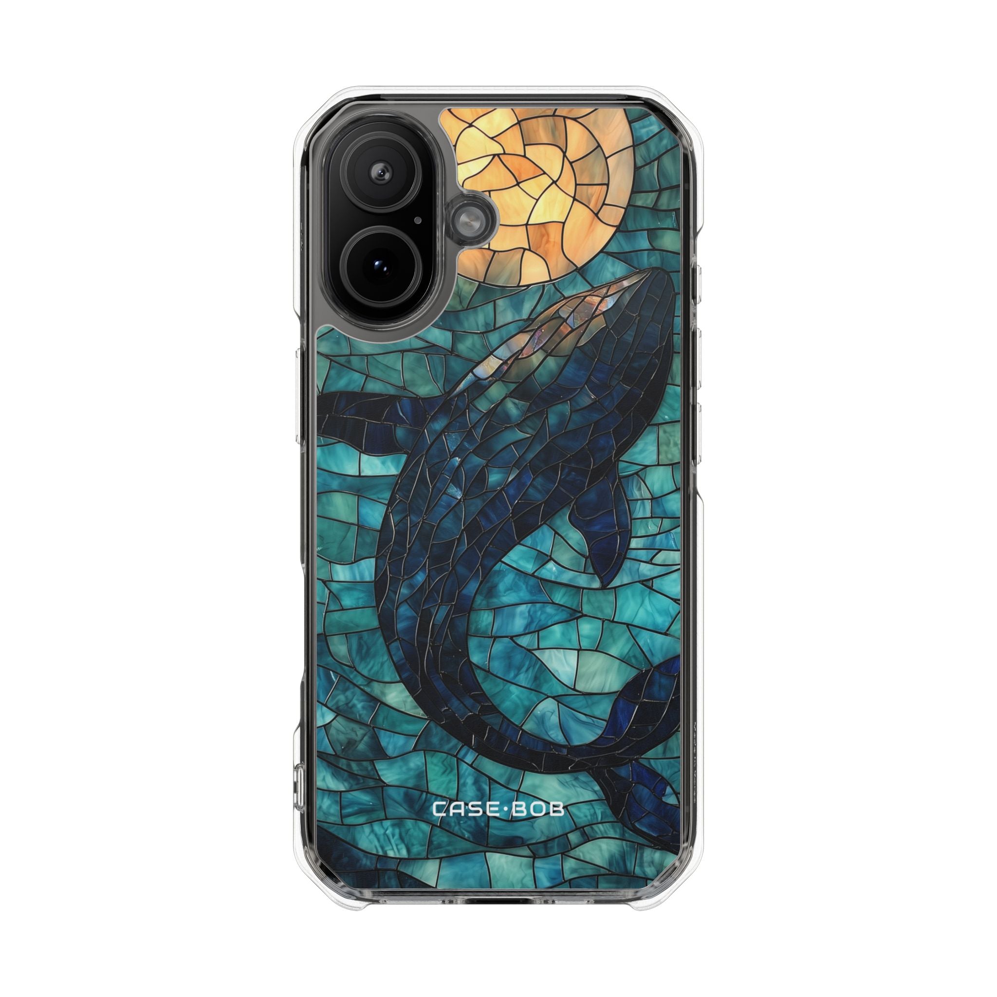 Blue Whale Glow iPhone 17 Case - Impact
