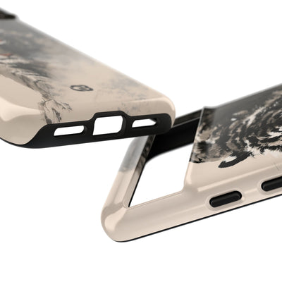 Ink Wash Tiger · Tough Phone Case for Pixel ·  Beige
