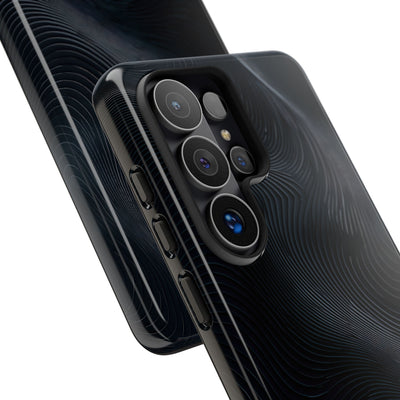 Black Tough Phone Case for Samsung - Obsidian Ridge Flux