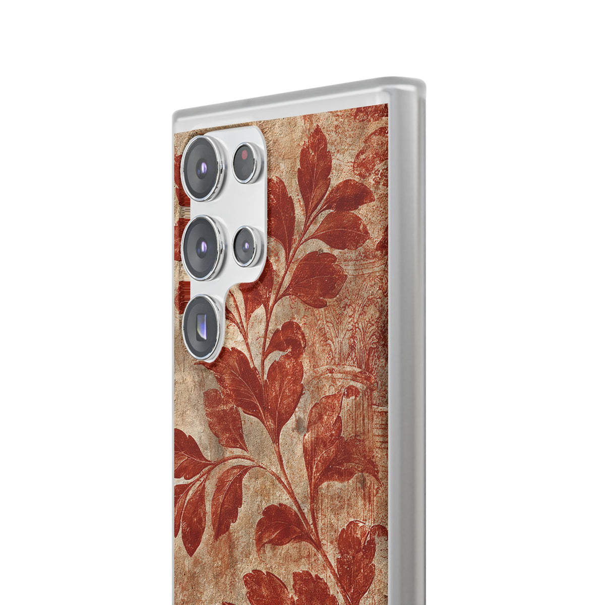 Terracotta Botanical Fresco · Lite Phone Case for Samsung · Red