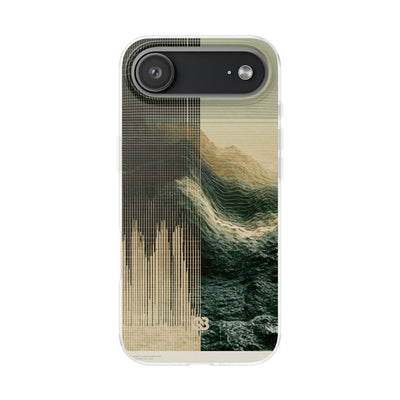 Beige Lite Phone Case for iPhone - Veridian Data Ridge
