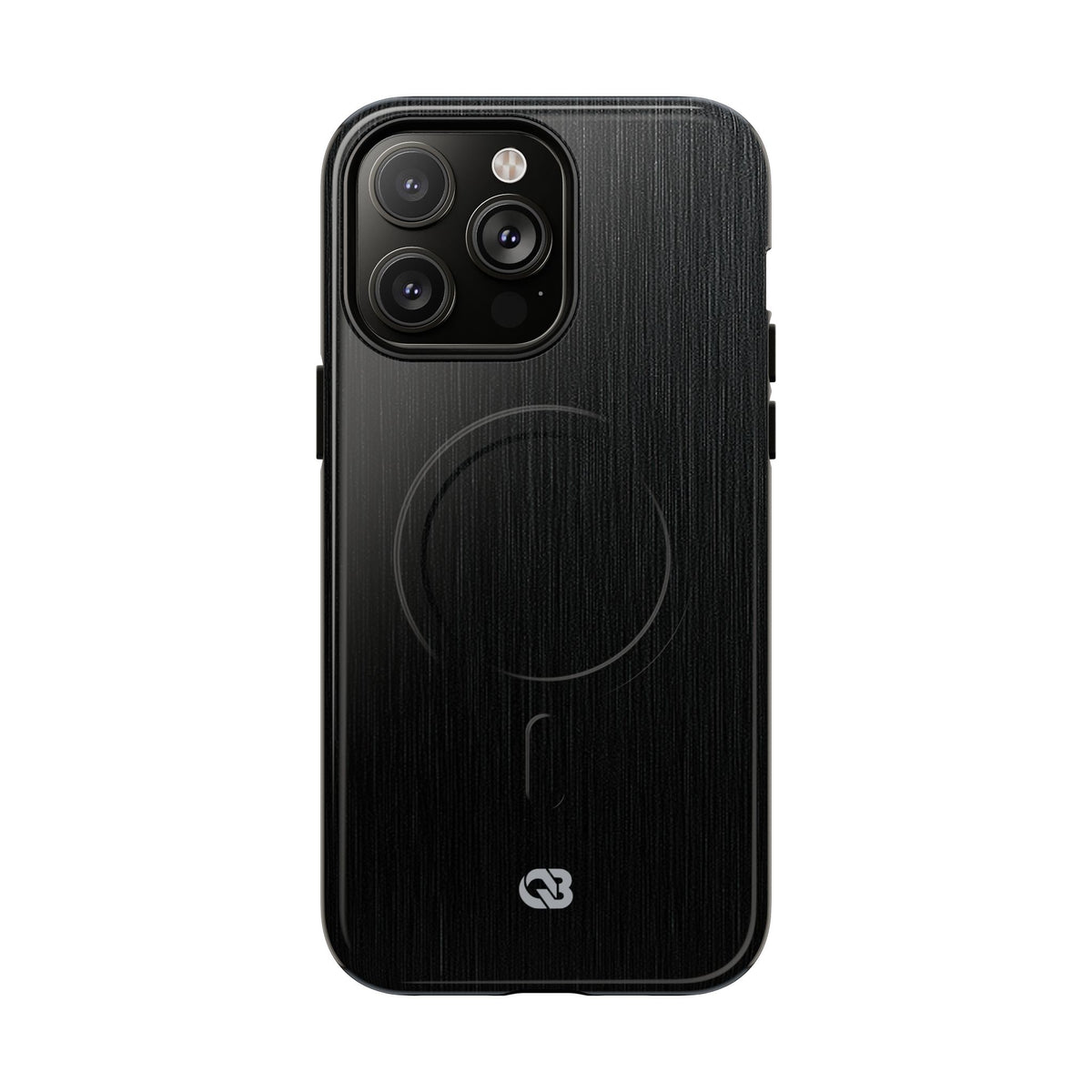 Obsidian Brushed Steel · Tough 2.0 Magnetic Phone Case for iPhone · Black