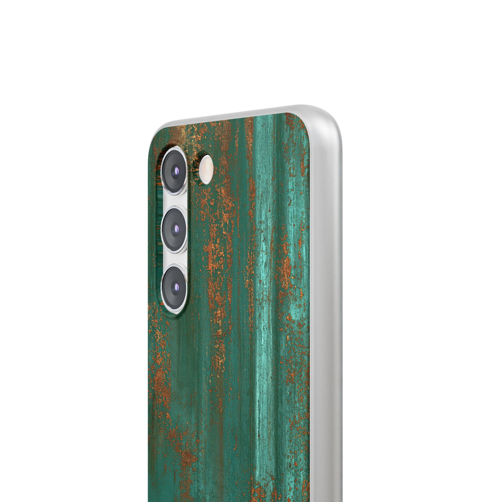 Teal Lite Phone Case for Samsung - Verdigris Copper Siding