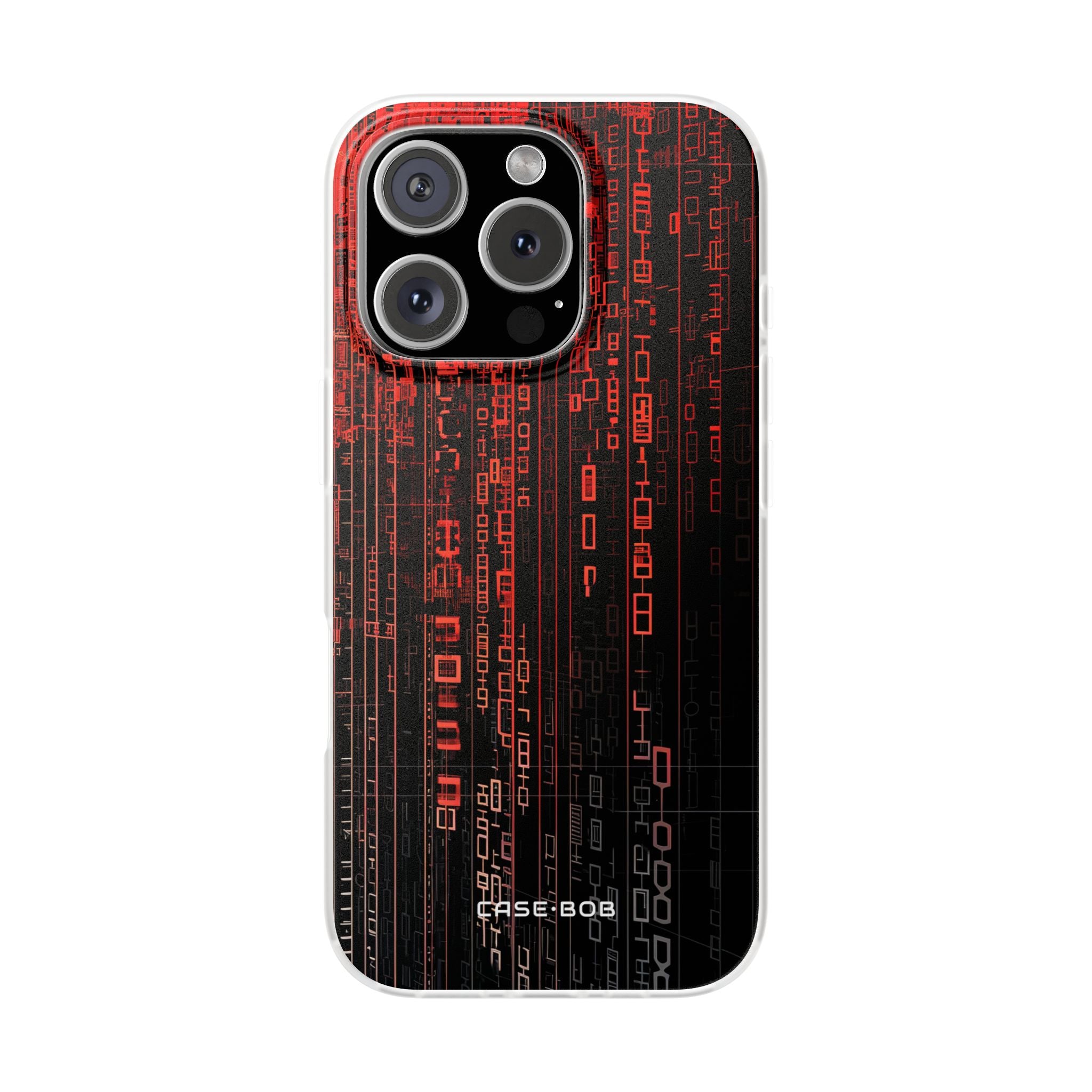 Crimson Glyphs iPhone 16 Pro Case - Soft
