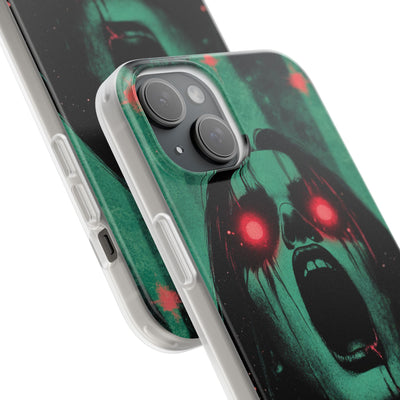Crimson Emerald Scream · Soft Phone Case for iPhone