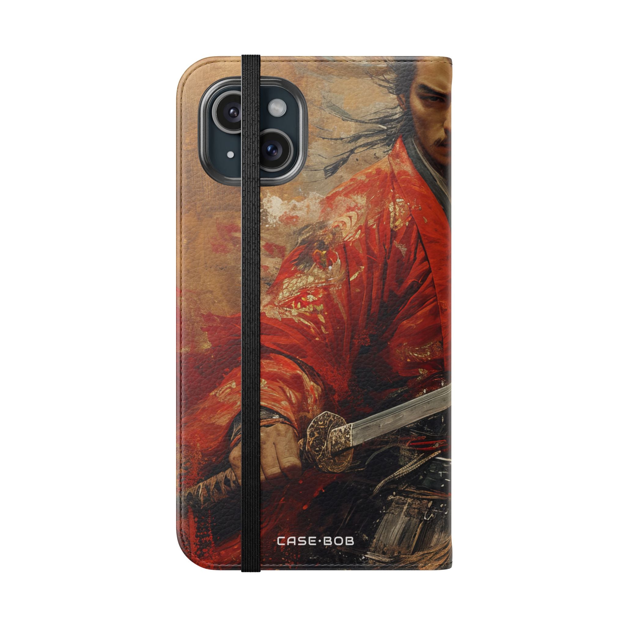 Crimson Samurai - iPhone 15 Plus Case - Wallet