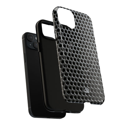 Silver Tough 2.0 Magsafe Phone Case for iPhone - Brutalist Steel Mesh