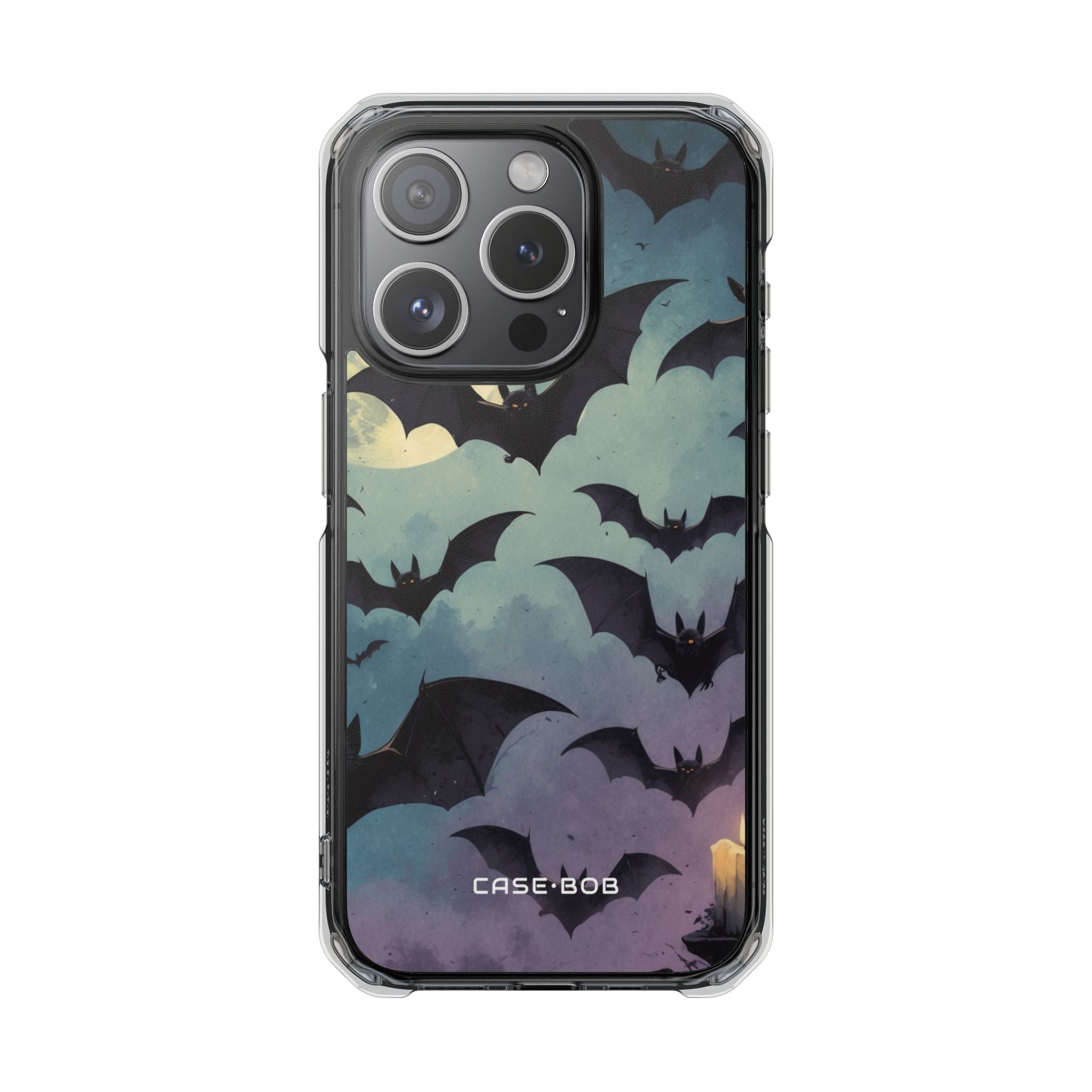 Leuchtender Fledermaus-Schwarm iPhone 15 Pro Case - Impact