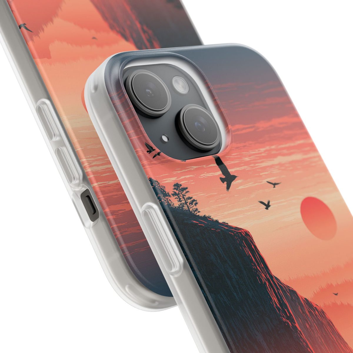 Orange Lite Phone Case for iPhone - Crimson Ridge Flight