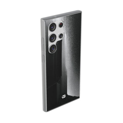 Black Lite Phone Case for Samsung - Brutalist Pixel Monolith
