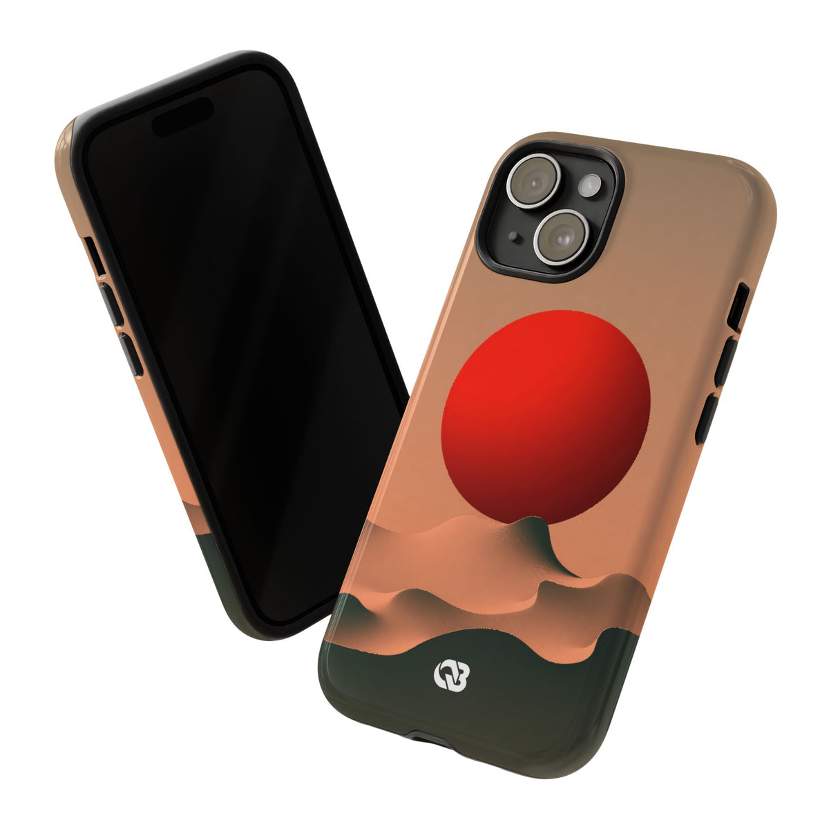 Crimson Sol Ridge · Tough Phone Case for iPhone · Red